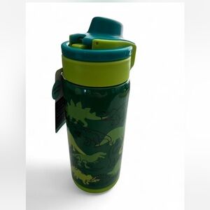 Zak! Design Green Dinosaur Vacuum Insulated 14oz Water Bottle